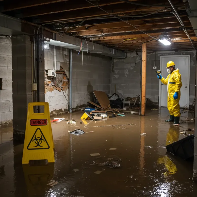 Flooded Basement Electrical Hazard in Lake Stevens, WA Property