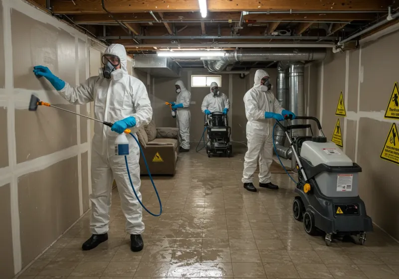 Basement Moisture Removal and Structural Drying process in Lake Stevens, WA